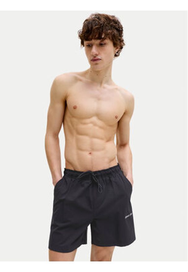 Jack & Jones Szorty kąpielowe Maui Norrebro 12291434 Czarny Regular Fit. Kolor: czarny. Materiał: syntetyk