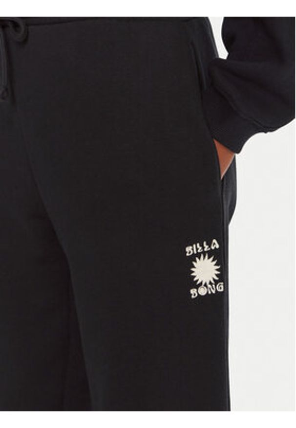 Billabong Spodnie dresowe So Sunny EBJFB03003 Czarny Relaxed Fit. Kolor: czarny. Materiał: bawełna