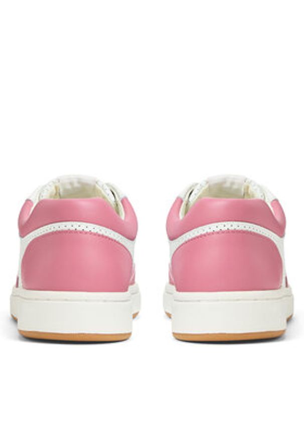 Lauren Ralph Lauren - LAUREN RALPH LAUREN Sneakersy Hailey Low-Top Lace-Up 802951391002 Biały. Kolor: biały. Materiał: skóra