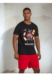 Sinsay - Piżama dwuczęściowa - czarny. Kolor: czarny #1