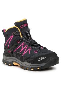 Trekkingi CMP Kids Rigel Mid Trekking Shoe Wp 3Q12944 Antracite/Bouganville 54UE. Kolor: szary. Materiał: zamsz, skóra