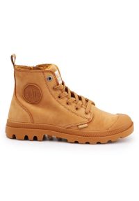 Buty Palladium Pampa Hi Zip Nbk W 96440-717-M brązowe. Okazja: na co dzień. Kolor: brązowy. Materiał: materiał, skóra, guma. Szerokość cholewki: normalna. Styl: casual #5