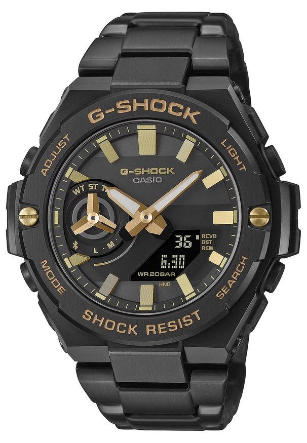 G-Shock - Zegarek Męski G-SHOCK G-Steel GST-B500BD-1A9ER. Rodzaj zegarka: cyfrowe. Styl: sportowy