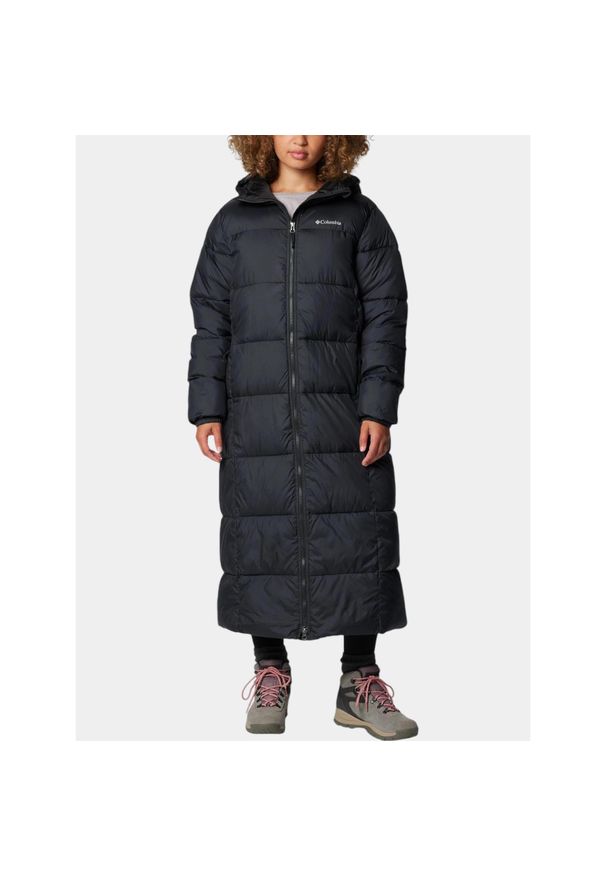 columbia - Kurtka Zimowa Damska Columbia Puffect II. Kolor: czarny. Długość: długie. Sezon: zima. Sport: turystyka piesza