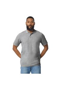 GILDAN - Koszulka Polo Dla Dorosłych Unisex Softstyle Pique. Typ kołnierza: polo. Kolor: szary
