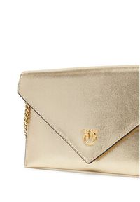 Pinko - PINKO Torebka Flat Purse Mini AI 25-26 PCPL 105347 A2O9 Złoty. Kolor: złoty. Materiał: skórzane #5
