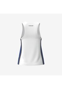 Head - CLUB 25 Tank Top Girls. Kolor: biały. Materiał: mesh. Sport: tenis