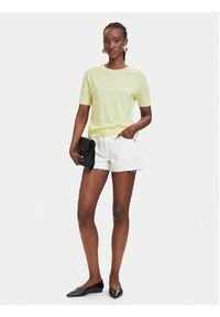 Patrizia Pepe T-Shirt 2M4542/J419-Y841 Żółty Regular Fit. Kolor: żółty. Materiał: bawełna #5