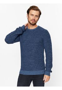 Blend Sweter 20716115 Granatowy Regular Fit. Kolor: niebieski. Materiał: bawełna #1