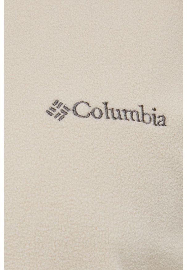columbia - Columbia Bluza męska kolor beżowy gładka. Okazja: na co dzień. Kolor: beżowy. Materiał: syntetyk, włókno, materiał. Długość: krótkie. Wzór: gładki. Styl: casual