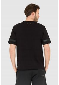 La Martina - LA MARTINA Czarny męski t-shirt Regular Fit, Rozmiar XXL. Kolor: czarny #4