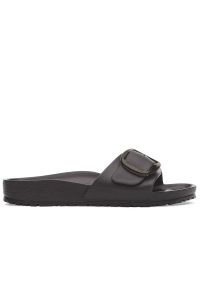 Klapki Birkenstock Madrid Big Buckle 1029635 - czarne. Kolor: czarny. Wzór: aplikacja #1