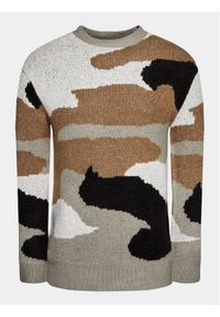 INDICODE Sweter Dipshaw 35-675 Kolorowy Regular Fit. Materiał: bawełna. Wzór: kolorowy