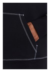 Karl Lagerfeld - KARL LAGERFELD Bluza A3W20011 Czarny Relaxed Fit. Typ kołnierza: dekolt w karo. Kolor: czarny. Materiał: bawełna