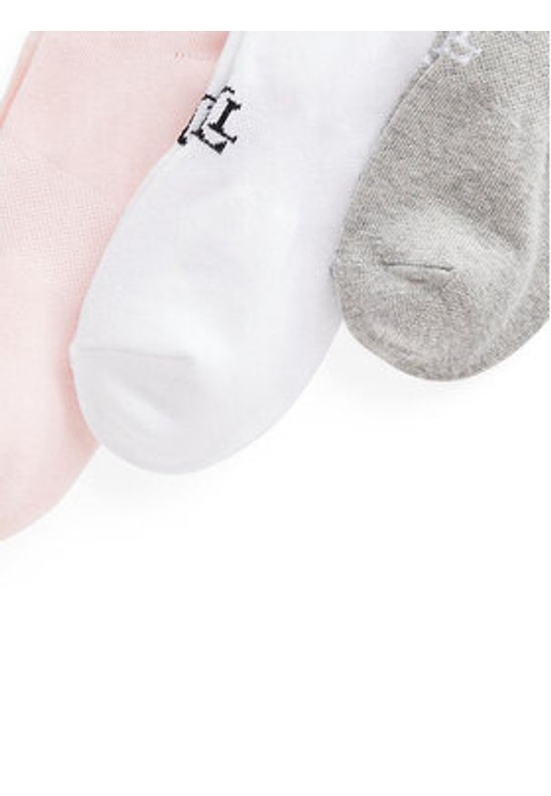 Lauren Ralph Lauren - LAUREN RALPH LAUREN Zestaw 3 par niskich skarpet damskich 454846731002 Kolorowy. Materiał: bawełna, materiał. Wzór: kolorowy