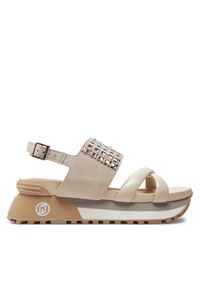 Liu Jo Sandały Maxi Wonder Sandal 26 BA4117 PX486 Beżowy. Kolor: beżowy. Materiał: skóra, zamsz