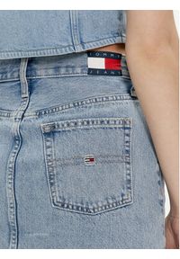 Tommy Jeans Spódnica jeansowa Izzie DW0DW17674 Niebieski Regular Fit. Kolor: niebieski. Materiał: bawełna