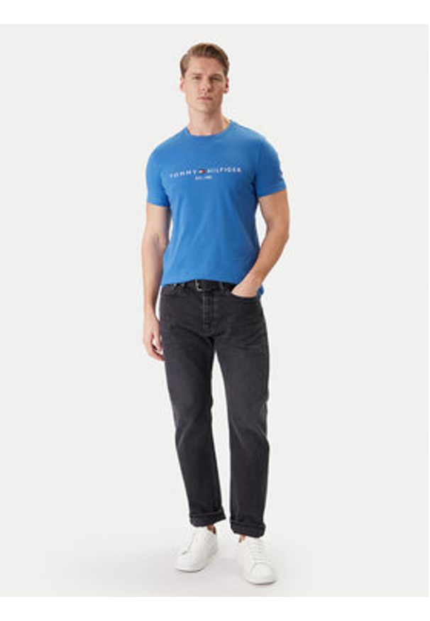 TOMMY HILFIGER - Tommy Hilfiger T-Shirt MW0MW11797 Niebieski. Kolor: niebieski. Materiał: bawełna