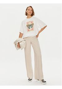 Weekend Max Mara T-Shirt 2425946041 Biały Regular Fit. Kolor: biały. Materiał: bawełna