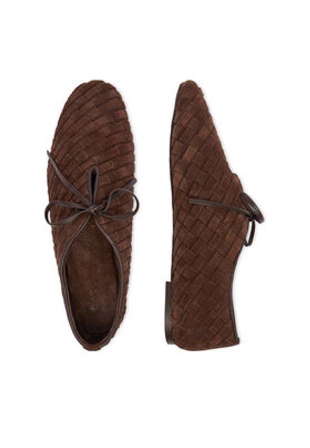 Gino Rossi - GINO ROSSI Półbuty EO-26SS02 Brązowy. Kolor: brązowy. Materiał: skóra, zamsz