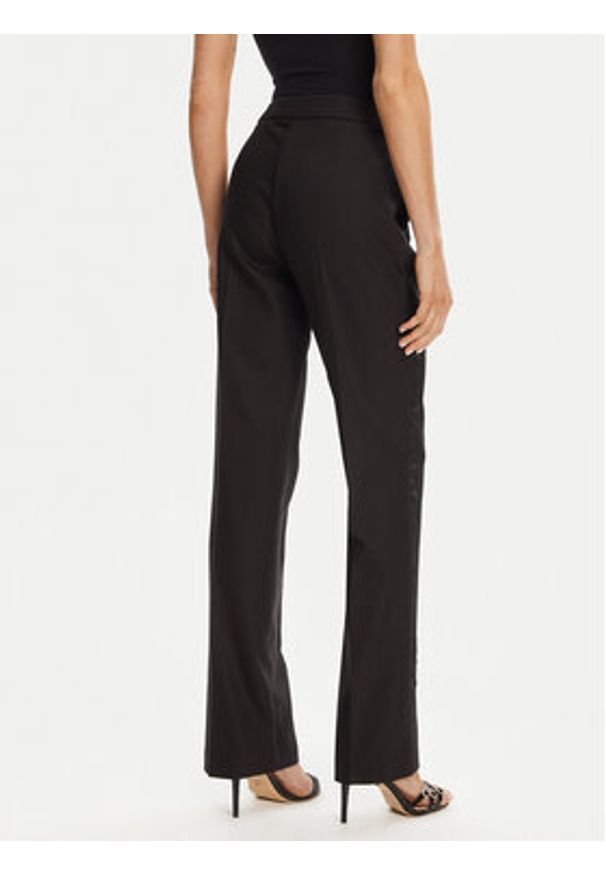 Morgan Spodnie materiałowe 242-PFIBY.F Czarny Regular Fit. Kolor: czarny. Materiał: bawełna, syntetyk