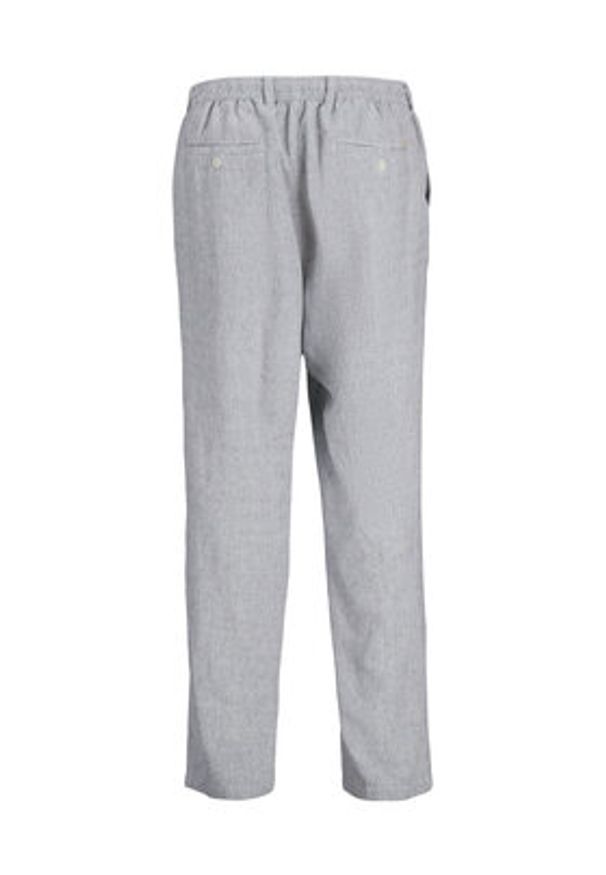 Jack & Jones Chinosy Karl Mykonos 12269371 Szary Loose Fit. Kolor: szary. Materiał: wiskoza, len