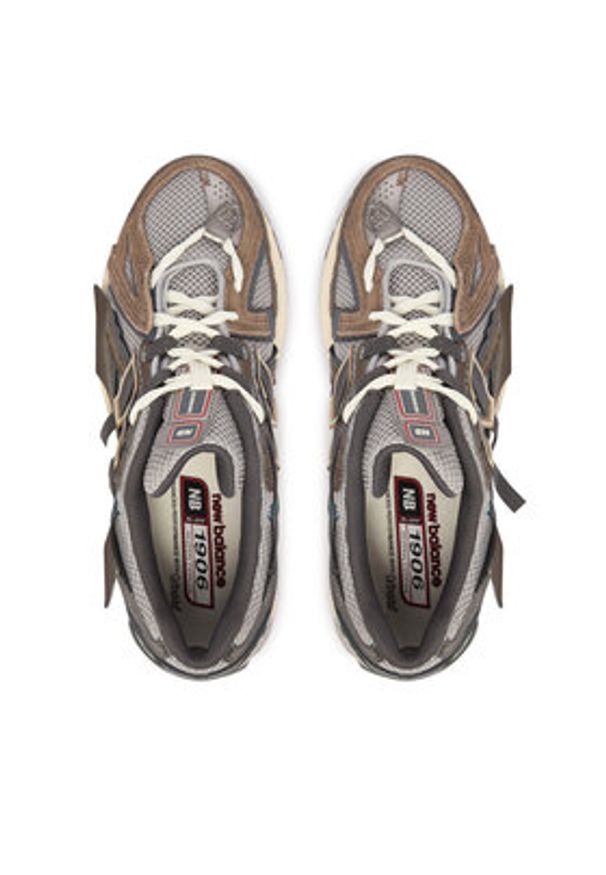 New Balance Sneakersy U19066U8 Brązowy. Kolor: brązowy. Materiał: skóra, zamsz