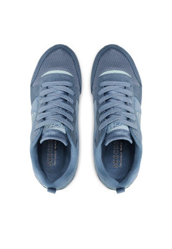 skechers - Skechers Sneakersy Step N Fly 155287/SLT Niebieski. Kolor: niebieski. Materiał: zamsz, skóra