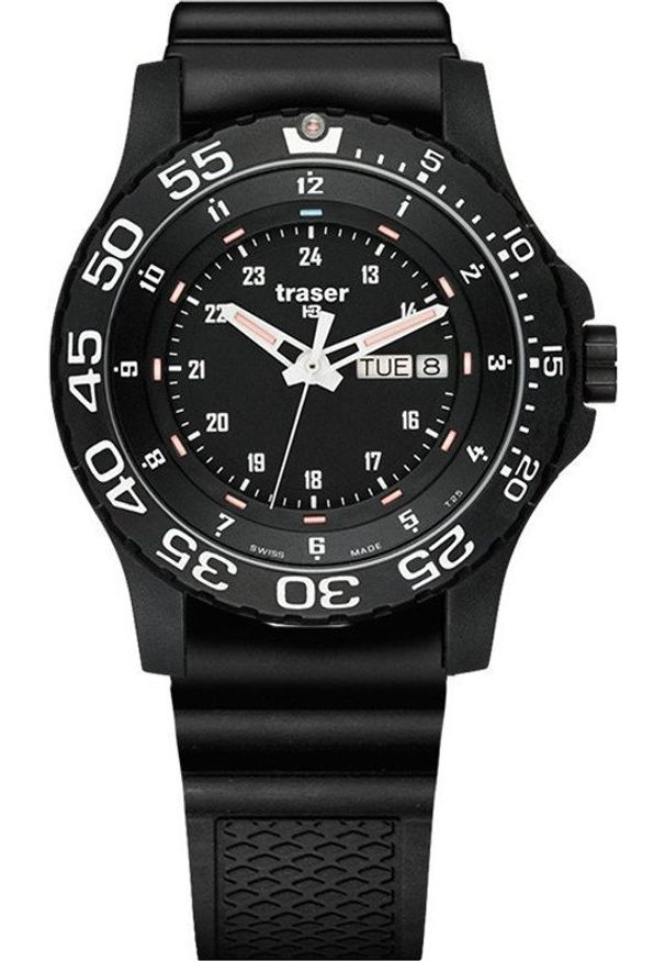 Zegarek Traser Zegarek męski Traser TS-100378 czarny. Kolor: czarny