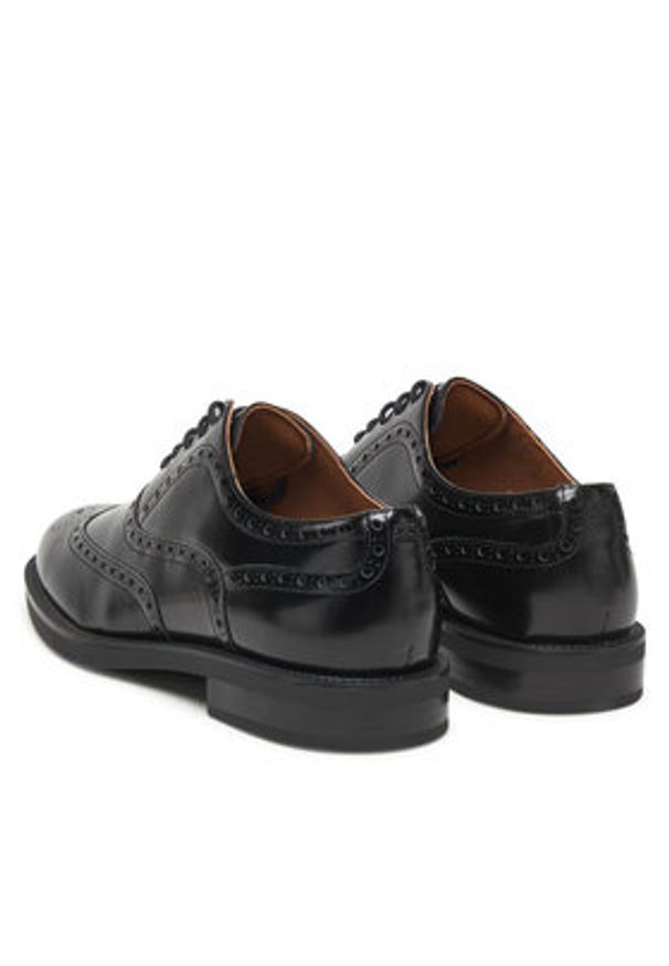TOMMY HILFIGER - Tommy Hilfiger Półbuty Hilfiger Vogue FM0FM05766 Czarny. Kolor: czarny. Materiał: skóra