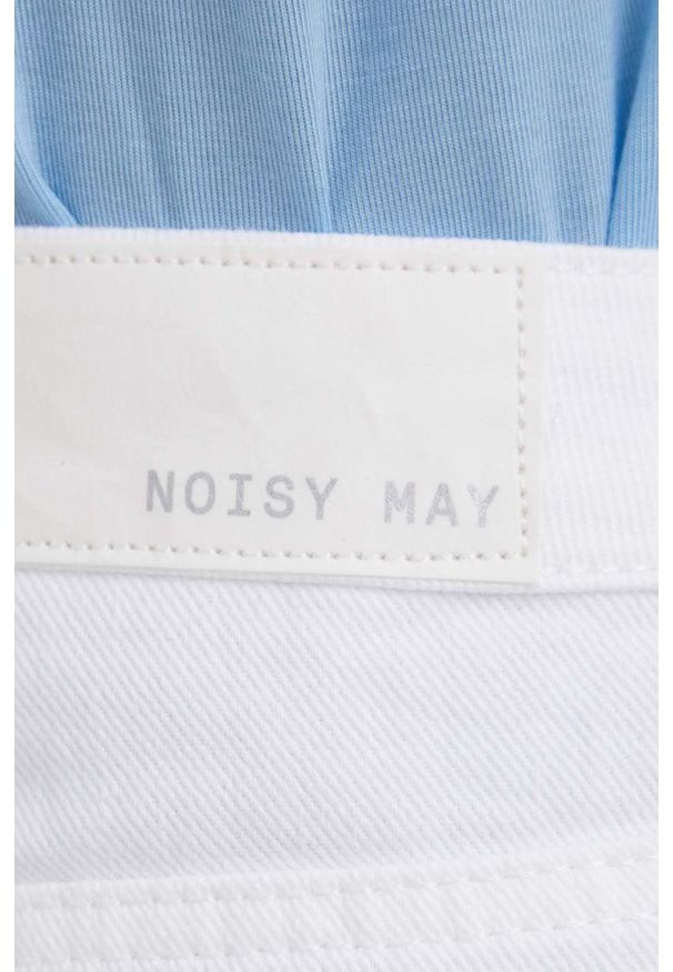 Noisy may - Noisy May jeansy Isabel damskie high waist. Stan: podwyższony. Kolor: biały
