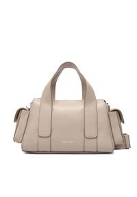 Calvin Klein Torebka LV04F3291G Fioletowy. Kolor: fioletowy. Materiał: skórzane