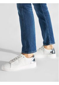 Calvin Klein Sneakersy Low Top Lace Up HM0HM00824 Biały. Kolor: biały. Materiał: skóra #5