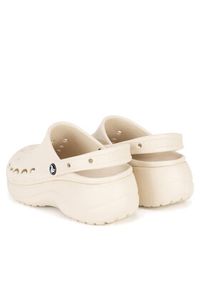 Crocs Klapki BAYA PLATFORM CLOG 208186-11S Beżowy. Kolor: beżowy. Materiał: syntetyk, materiał. Obcas: na platformie