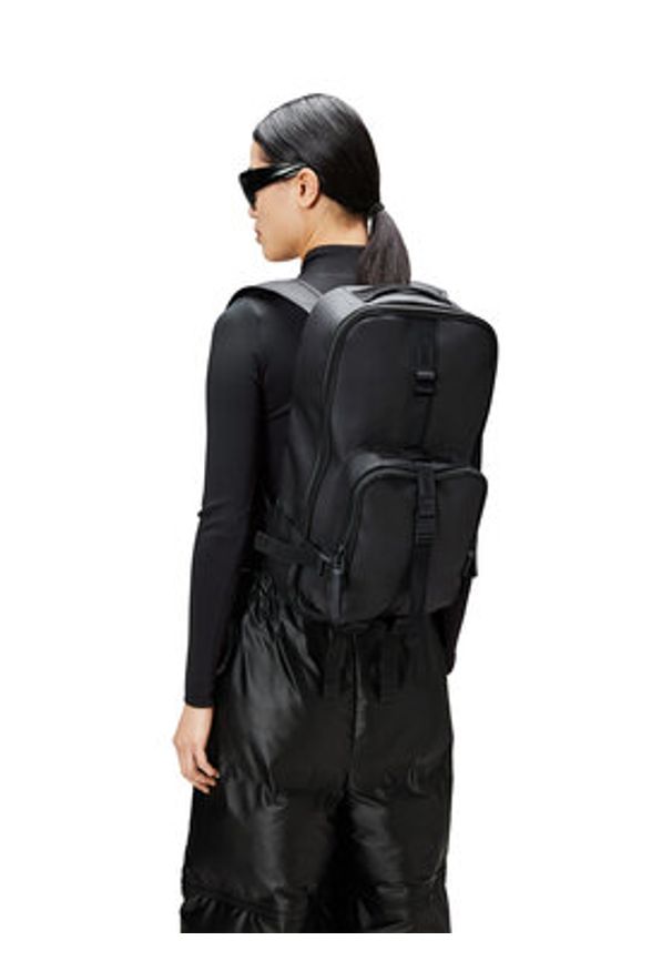 Rains Plecak Trail Rucksack W3 14350 Czarny. Kolor: czarny. Materiał: materiał