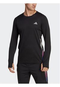 Adidas - adidas Koszulka techniczna Run Icons 3-Stripes HN8024 Czarny Slim Fit. Kolor: czarny. Materiał: syntetyk. Sport: bieganie #6
