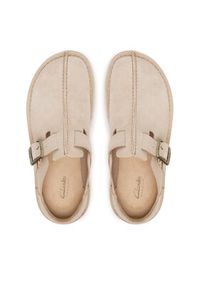 Clarks Klapki Solsbury Mule. 26184170 Beżowy. Kolor: beżowy. Materiał: zamsz, skóra #4