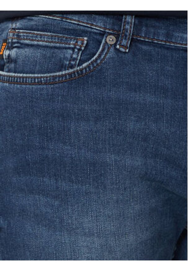 BOSS - Boss Jeansy Delaware 50524082 Granatowy Slim Fit. Kolor: niebieski