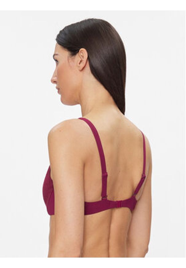 Chantelle Góra od bikini Glow C15T10 Bordowy. Kolor: czerwony. Materiał: syntetyk