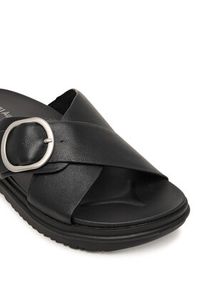 EMU Australia Klapki Ebony W13247 Czarny. Kolor: czarny. Materiał: skóra #3