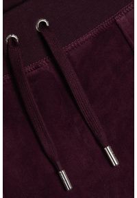 Juicy Couture - JUICY COUTURE Śliwkowe spodnie dresowe damskie Layla Low Rise, Rozmiar XS. Stan: obniżony. Kolor: fioletowy. Materiał: dresówka #4