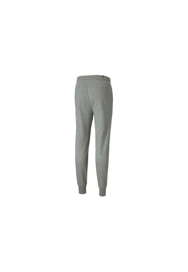 Spodnie Puma Essentials Slim, Mężczyźni. Kolor: szary. Materiał: bawełna, poliester