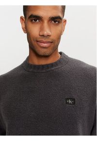 Calvin Klein Jeans Sweter J30J326202 Czarny Boxy Fit. Kolor: czarny. Materiał: bawełna #4