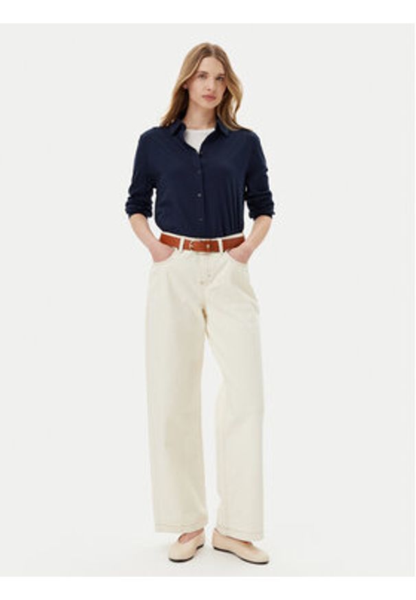 TOMMY HILFIGER - Tommy Hilfiger Koszula WW0WW45983 Granatowy Regular Fit. Kolor: niebieski. Materiał: bawełna
