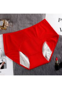 Intica - Szorty menstruacyjne chłonne i oddychające dla aktywnych kobiet Sheeree. Kolor: czerwony. Materiał: materiał