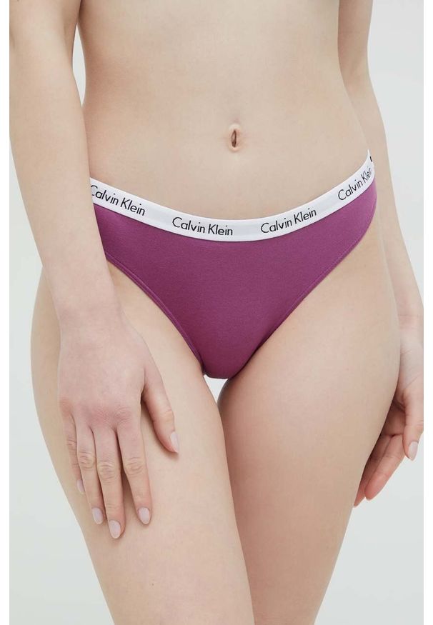 Calvin Klein Underwear figi kolor fioletowy. Kolor: fioletowy