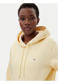 Tommy Jeans Bluza Flag DW0DW19958 Beżowy Regular Fit. Kolor: beżowy. Materiał: bawełna