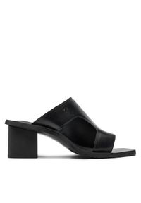 Calvin Klein Jeans Klapki 5 Heel Sandal Lh Mg Mtl YW0YW01500 Czarny. Kolor: czarny