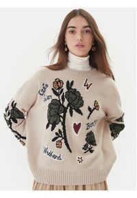 Weekend Max Mara Sweter Pavidi 2525366262 Écru Oversize. Materiał: wełna #3
