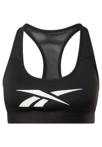 Biustonosz damski Reebok Lux Vector. Kolor: czarny. Sport: fitness